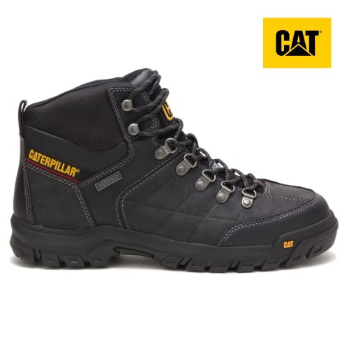 Caterpillar Threshold Waterproof Steel Toe Werkschoenen Heren Zwart (ZQRU.NL)